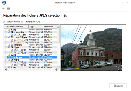 OneSafe JPEG Repair : Réparez vos images au format JPEG
