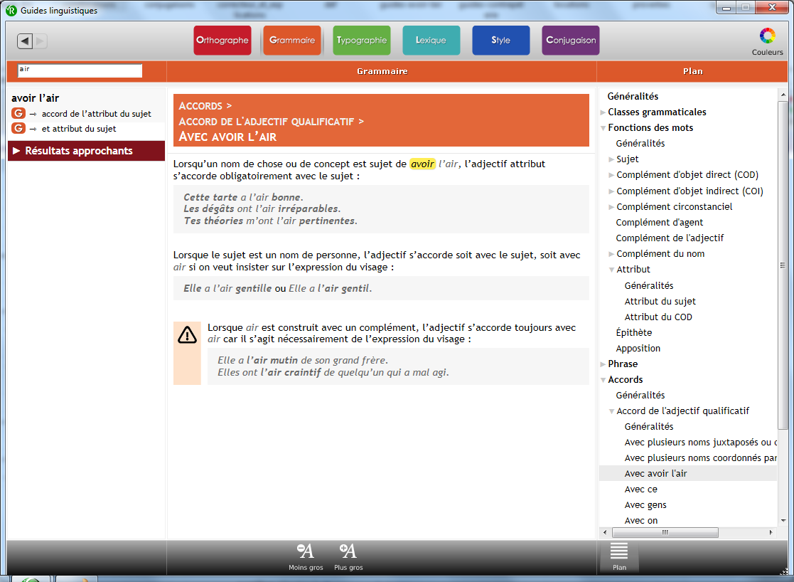 Le Robert Correcteur - Correction et aide la