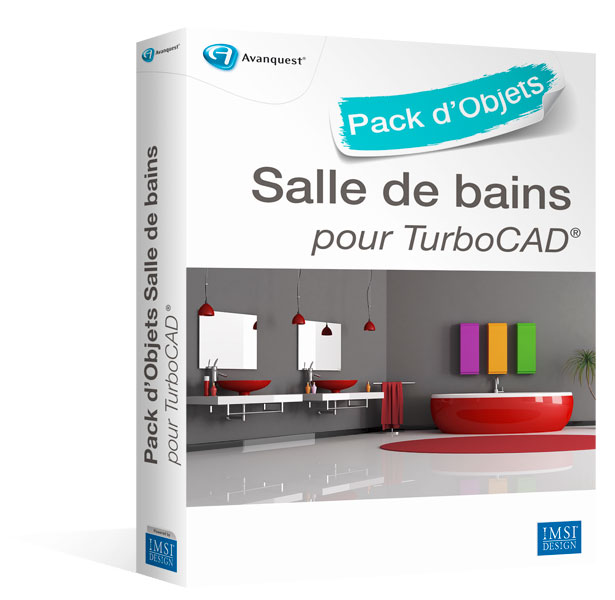 Pack d'objets 3D pour TurboCAD : Salle De Bains